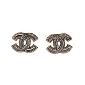 Chanel Cc Stud Earrings Metal With #249906C67B